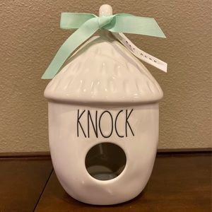 Rae Dunn KNOCK Round Birdhouse